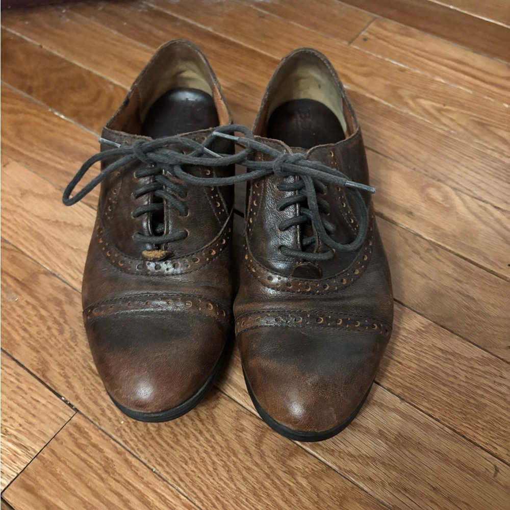 Born Brown Leather Women's Flats